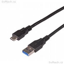 Akyga kabel USB 3.1 type C 1.0m, černá 