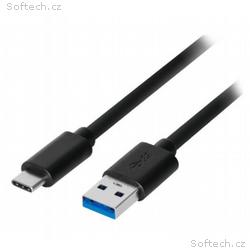 Akyga USB 3.1 type C 0.5m, černá 
