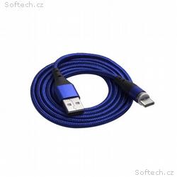 Akyga Kabel USB-A, USB-C 18W Magnetický konektor m