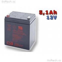 CSB Náhradni baterie 12V - 5,1Ah HR1221W F2 - komp
