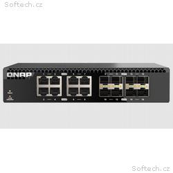 QNAP řízený switch QSW-M3212R-8S4T (4x 10GbE porty