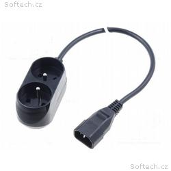 OEM Napájecí redukce 230V k UPS - 1x IEC C14 na 2x