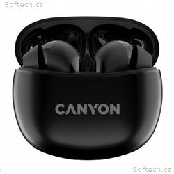 CANYON TWS-5 BT sluchátka s mikrofonem, BT V5.3 JL