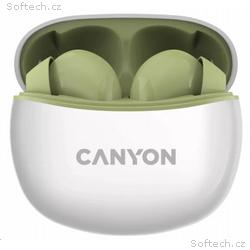 CANYON TWS-5 BT sluchátka s mikrofonem, BT V5.3 JL