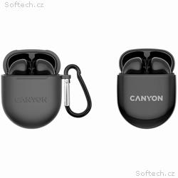CANYON TWS-6 BT sluchátka s mikrofonem, BT V5.3 JL