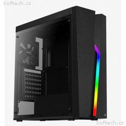 Aerocool Bolt, skrinka ATX, RGB LED, ventilátor, č