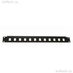 Eurocase panel na kabely RGA-28-1U 19" - 12 port