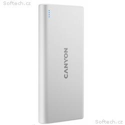 CANYON Power Bank PB-108W, 10000mAh, bílá