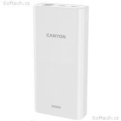 CANYON Power Bank PB-2001, 20000mAh, bílá