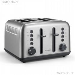 BUYDEEM Topinkovač 4 sloty DT640E, barva nerez