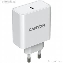 CANYON síťová nabíječka CH-65 (65W) PD, vstup 100-