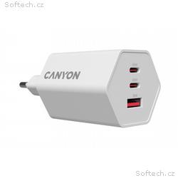 CANYON charger HEXAGON 65 GaN 65W 2xPD 1xQC EU Whi