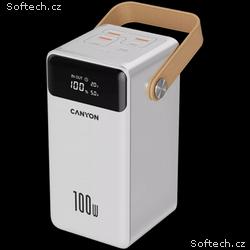 CANYON Power Bank PB-610, 60000 mAh PD 100W, white