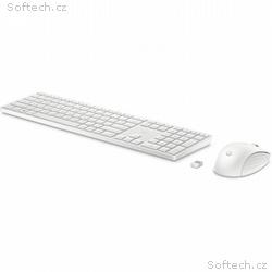 Bezdrôtová klávesnica a myš HP 650 - biela