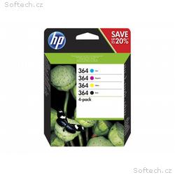 HP Ink Cartridge 364, CMYK, 300, 250 stran, 4-pack