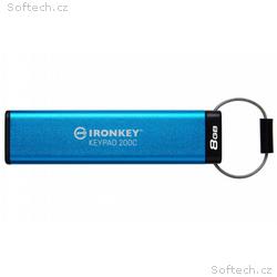 Kingston Ironkey Keypad 200C, 8GB, USB 3.0, USB-C,