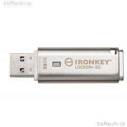 Kingston IronKey Locker+ 50, 32GB, USB 3.1, USB-A,