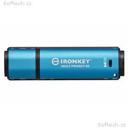 Kingston IronKey Vault Privacy 50, 64GB, USB 3.2, 