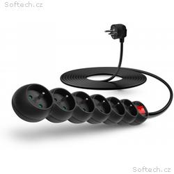 CONNECT IT prodlužovací kabel 230 V, 6 zásuvek, 5 
