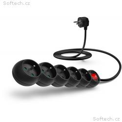 CONNECT IT prodlužovací kabel 230 V, 5 zásuvek, 2 