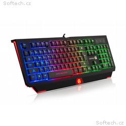 CONNECT IT BATTLE RNBW klávesnice pro hráče, ČERNO