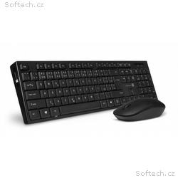 CONNECT IT Combo bezdrátová černá klávesnice + myš