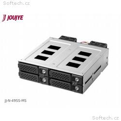 Jou Jye Backplane SATA3, SAS3 4x 2,5"HDD do 5,25" 