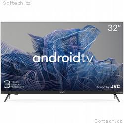 KIVI - 32", HD, Google Android TV, Black, 1366x768