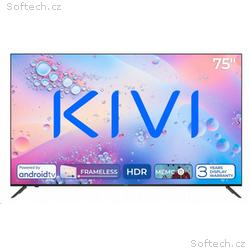 KIVI - 75", UHD, Android TV 11, Černá, 3840x2160, 