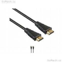 PremiumCord HDMI High Speed + Ethernet kabel, zlac