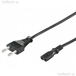 PremiumCord napájecí kabel pro notebooky 2-pólový,