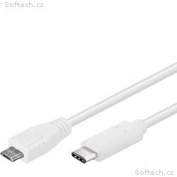 PremiumCord Kabel USB konektor C, male - USB 2.0 M