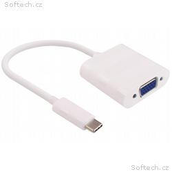 PremiumCord Převodník USB3.1 na VGA, rozlišení FUL
