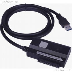 PremiumCord USB 3.0 - SATA adaptér s kabelem, napá