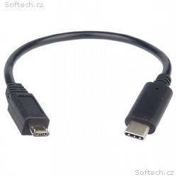 PremiumCord Adaptér USB-C, male - USB2.0 Micro-B, 