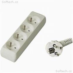 PremiumCord prodlužovací přívod 230V, 3m 4 zásuvky
