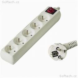 PremiumCord prodlužovací přívod 230V, 10m, 5 zásuv