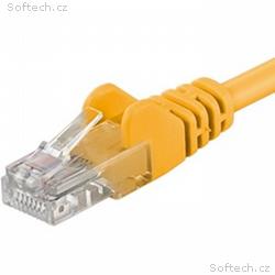 PremiumCord Patch kabel Cat5E UTP, délka 20m, žlut
