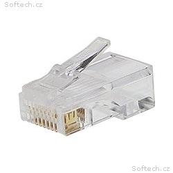 PremiumCord Konektor RJ45 8pinů - na drát, balení 