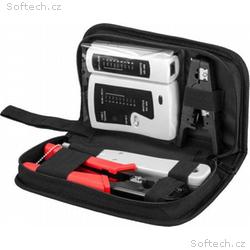 PremiumCord Sada nářadí pro síťaře - tester, klešt