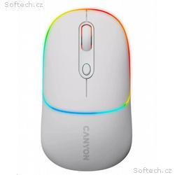 CANYON myš optická bezdrátová MW-22, RGB, 800, 120