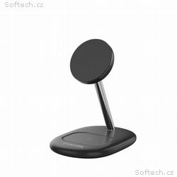 CANYON Bezdrátová nabíječka WCS-205 15W Qi2 2in1 B