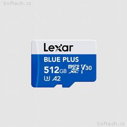 Lexar 512GB Blue Plus microSDHC s adp C10 A2