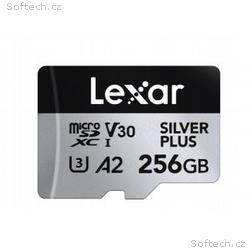 Lexar 512GB H-P Silver Plus microSDHC s adp C10 A2