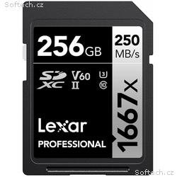 Lexar paměťová karta 256GB Professional 1667x SDXC