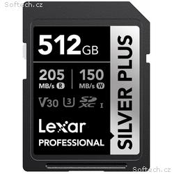 Lexar 512GB Pro SILVER PLUS SDXC C10 V30 U3