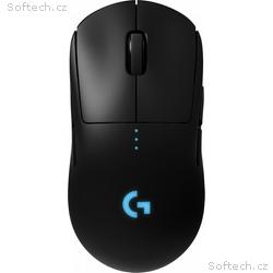 Logitech PRO, Herní, Optická, 25 600 DPI, Bezdráto