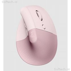 Logitech Lift Vertical Ergonomic Mouse - ROSE, DAR