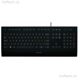 Logitech K280e, Drátová USB, US-Layout, Černá