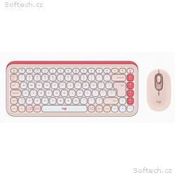 Logitech POP ICON COMBO - ROSE - US INT"L - BT - I
